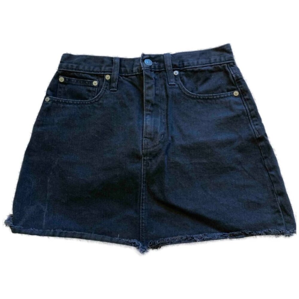 Madewell Mini Jean Skirt - Black Denim - size 25